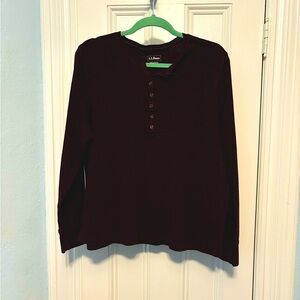 LL Bean henley top 2X